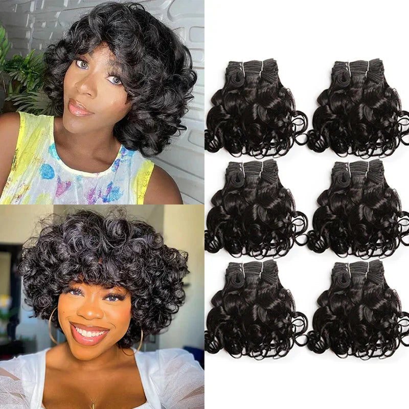 Hair Bundles With Closure Natural Brazilian Hair Weave Bundles With Closure 4x4 Short Ombre Loose Wave Bundles With Lace Closure