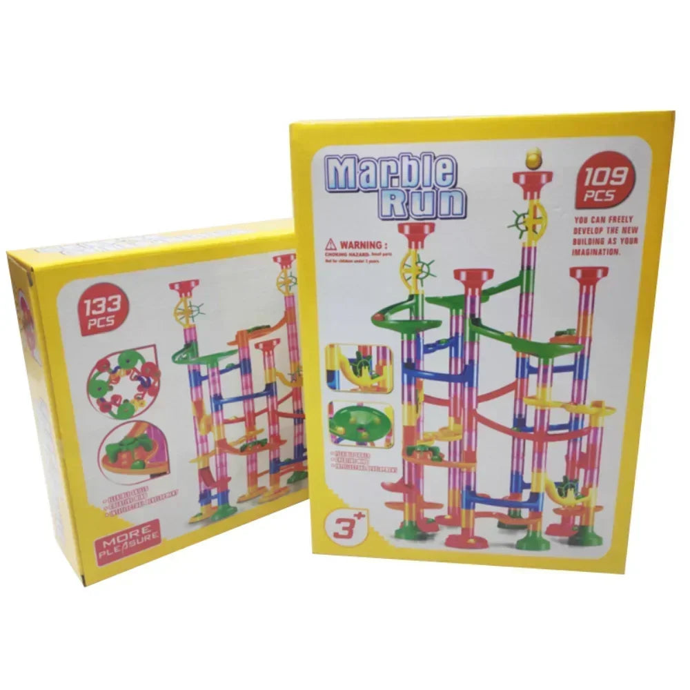 (Pack of 232) 45- Marble Run Race Building Blocks Track Ball Slide Toys DIY Creativity Constructor Early Educational Toys Children Gift