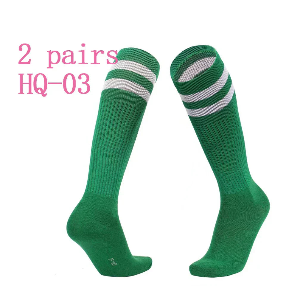 2 Pair Men Children Socks Autumn Winter Solid Color Long Black Student Stockings