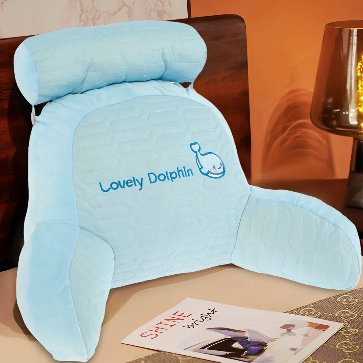 All Season Reading Pillow Comfortable Soft Detachable Lumbar Support Cushions Office Sofa for Chair Bed Backrest with Headrest