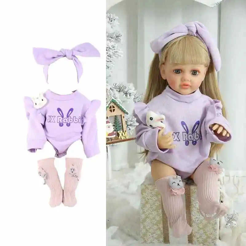 Doll Clothes for 55cm Dolls 22inch Doll's Clothing Sweater Dress Overall DIY Toy Dolls Outfit for Dolls Clothes Accessories