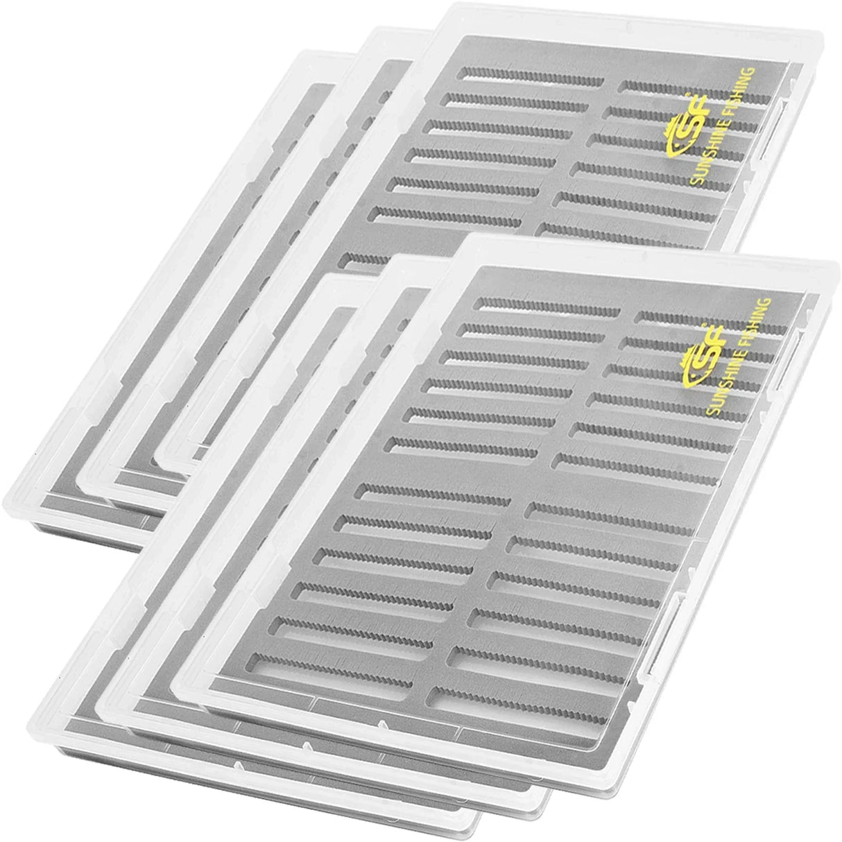 SF A4 A5 Extra Large Collection Fishing Box Clear Fly Fishing Box Large Capacity Slit Foam Fishing Competition Hook Tackle Boxes