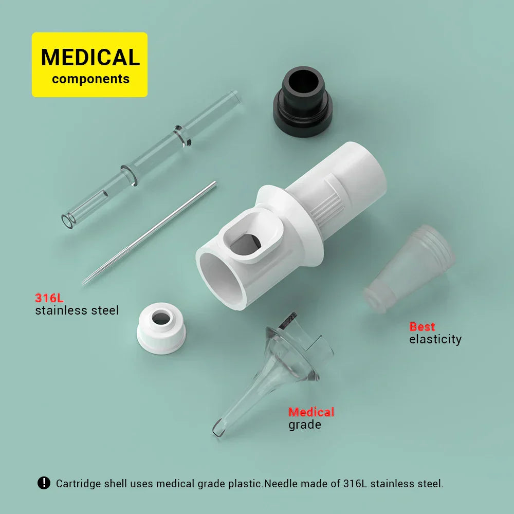 (Pack of 50) SOLONG 0.3~0.35MM Disposable Tattoo Cartridge Needles Round Liner Sterile Needle Suitable for Professional Tattooists