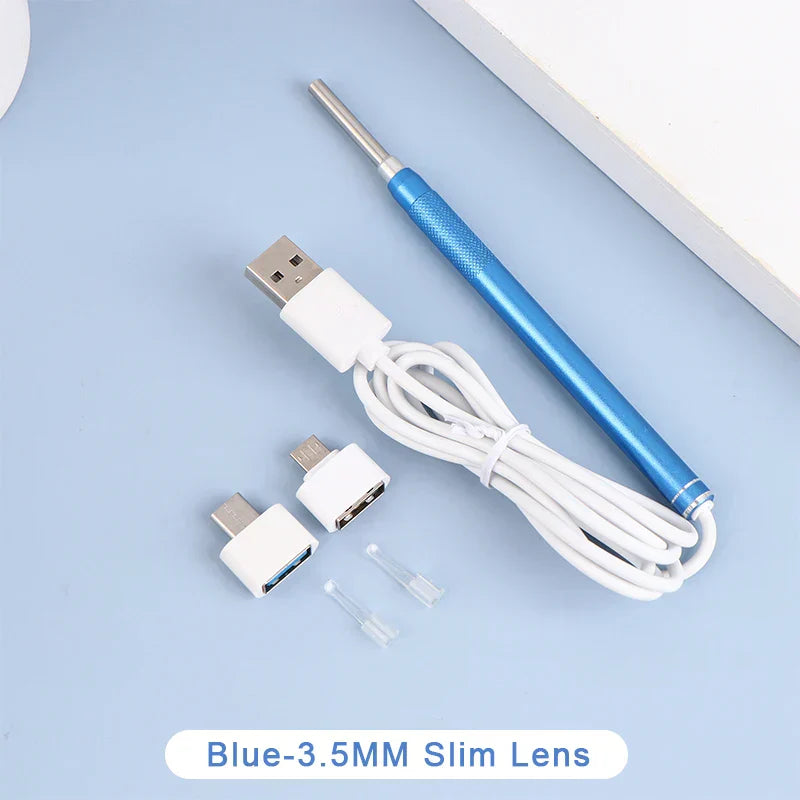 Smart Visual Earpick Endoscope Spoon Ear Cleaner Camera Otoscope Ear Wax Remover Earwax Removal Tool Support Android PC Type-c