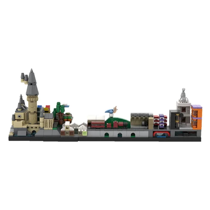 BuildMOC City Skyline Saint Petersburg Rome Washington Rotterdam Architecture Street View House Building Blocks Kids Toys Gift