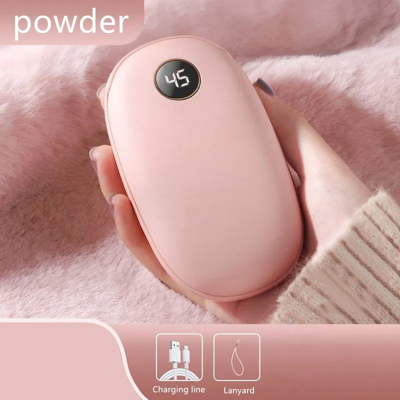 20000mAh USB Rechargeable Winter portable Hand Warmer Mobile Power Handheld Warmer Heater Outdoor Traveling Hiking Power Bank