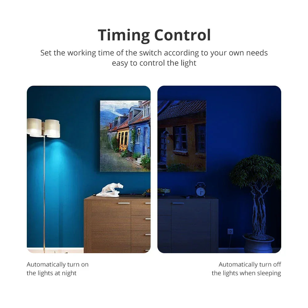 Zemismart Tuya Zigbee US Wall Light Switch No Neutral Interruptor Smart Life App Timer Alexa Google Home Voice Control