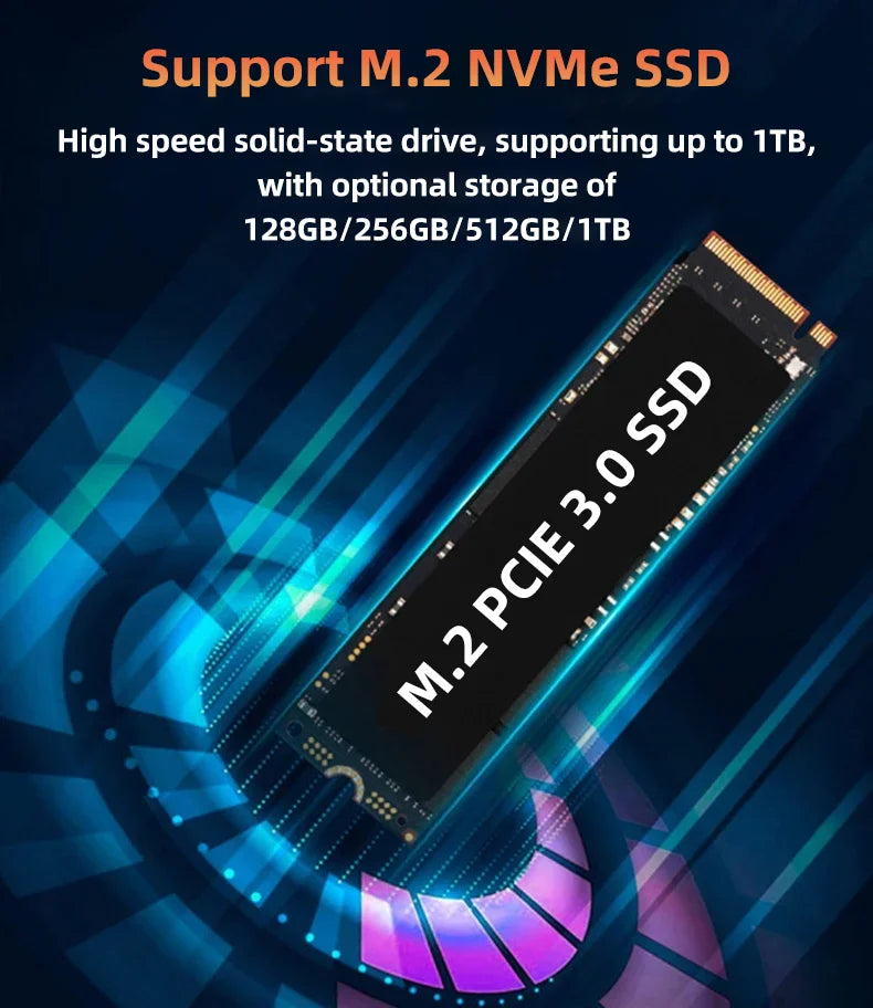 TexHoo Mini PC Computer Intel Core i7 i5 i3 Processador ITX Windows 10 Pro Thin Client Industry COM Bluetooth WIFI Brand New