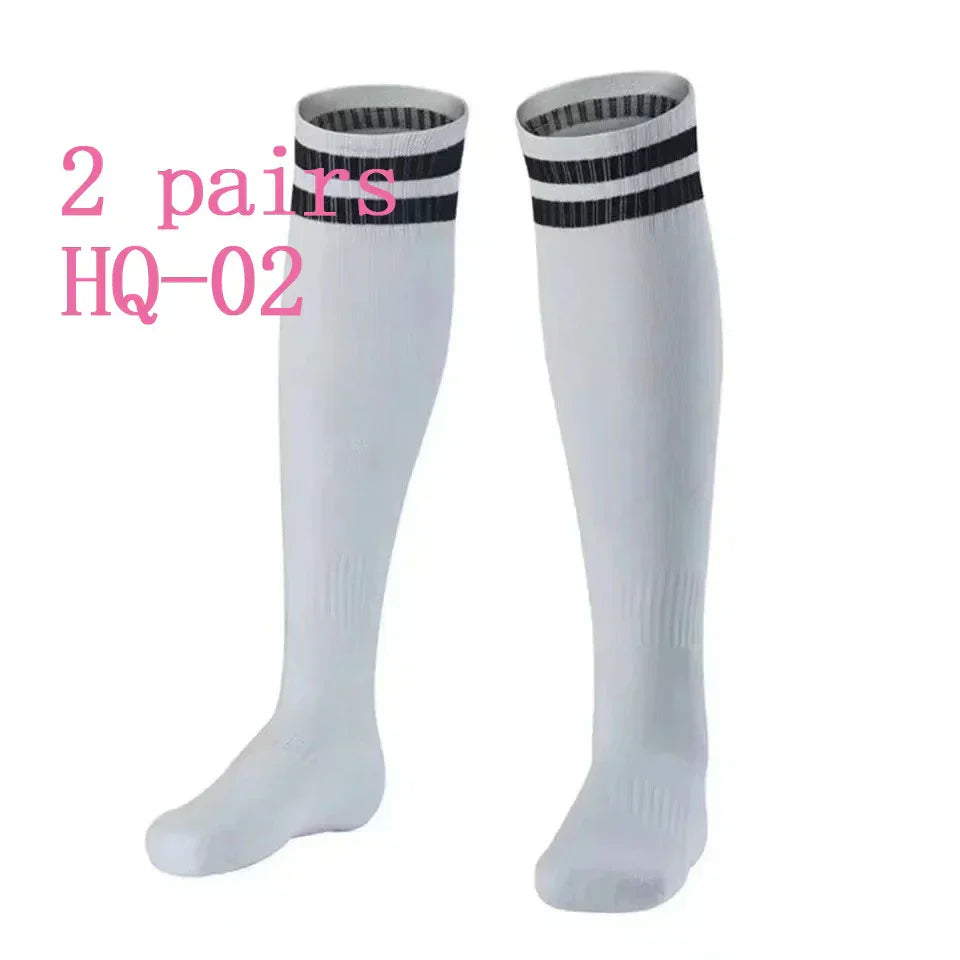 2 Pair Men Children Socks Autumn Winter Solid Color Long Black Student Stockings