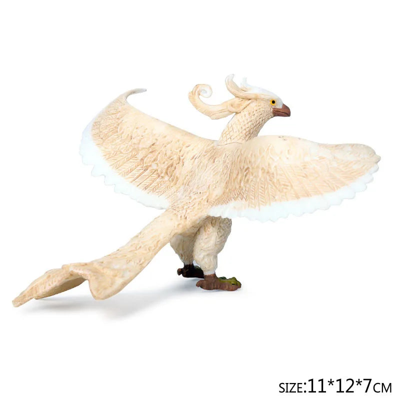 Simulation dragon figurines model Savage Flying Magic Dragon Dinosaur Cerberus Flaming Eagle Action Figure Kids Collection Toys