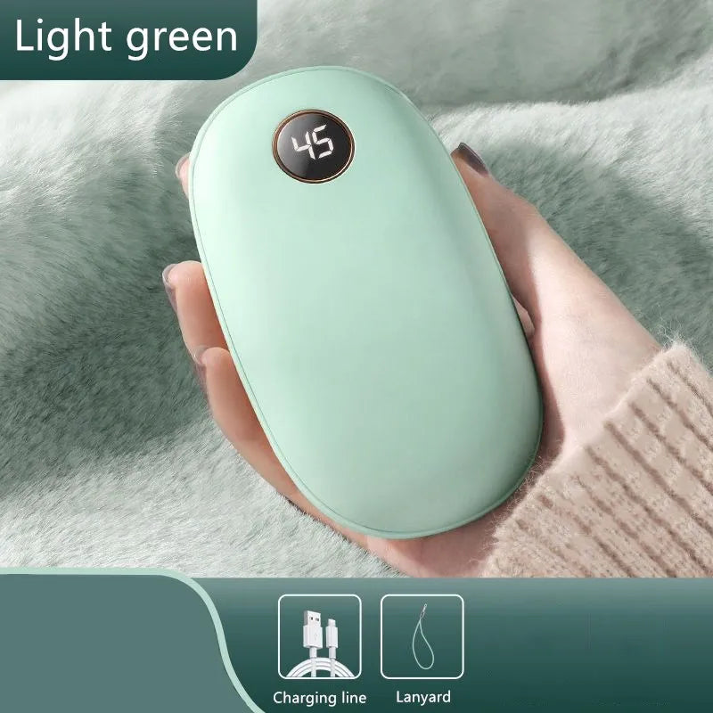 20000mAh USB Rechargeable Winter portable Hand Warmer Mobile Power Handheld Warmer Heater Outdoor Traveling Hiking Power Bank