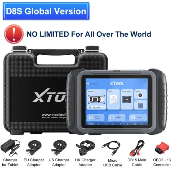 XTOOL D8S All System Car Diagnostic Tools ECU Coding Active Test Key Programmer 38 Service Topology Mapping With CAN FD DOIP