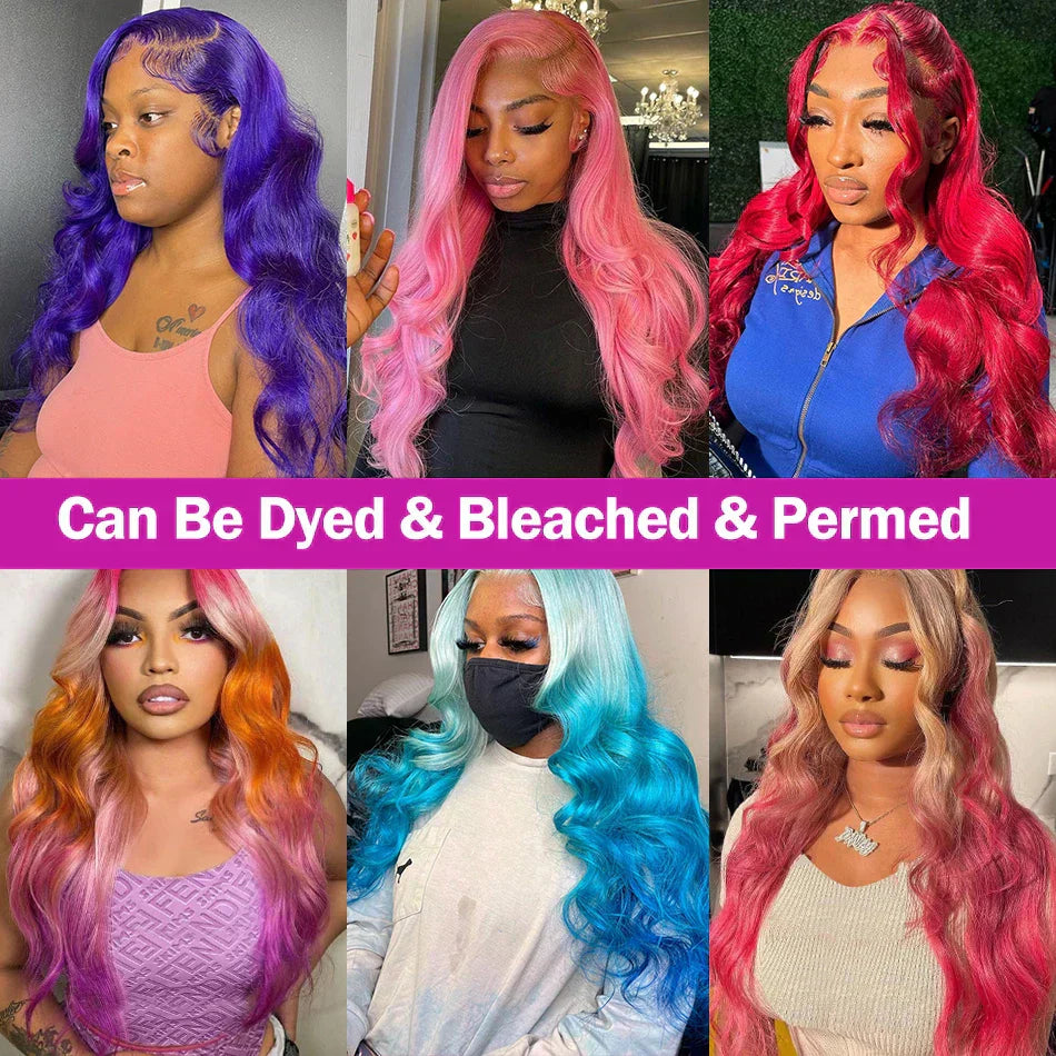 30 40 Inch Blonde 613 HD Body Wave Transparent 13x4 Lace Front Wigs Glueless 13x6 Lace Frontal Wigs 5x5 Closure Human Hair 250%