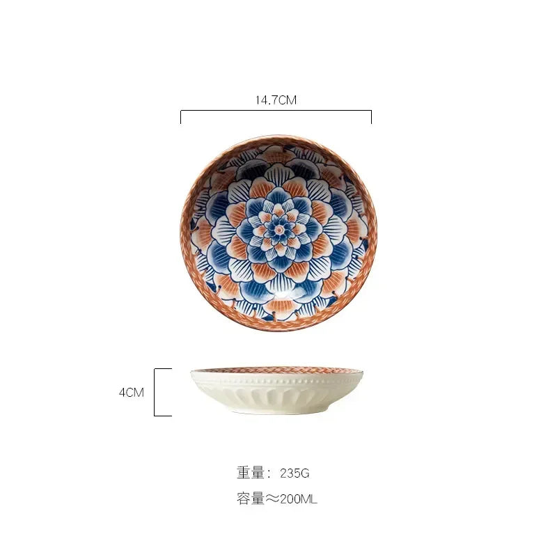 Inch Accessories Ceramic 6 Kitchenware Japanese Dessert Disposable Tableware Plate Sushi Dishes & Decoration Table Snack