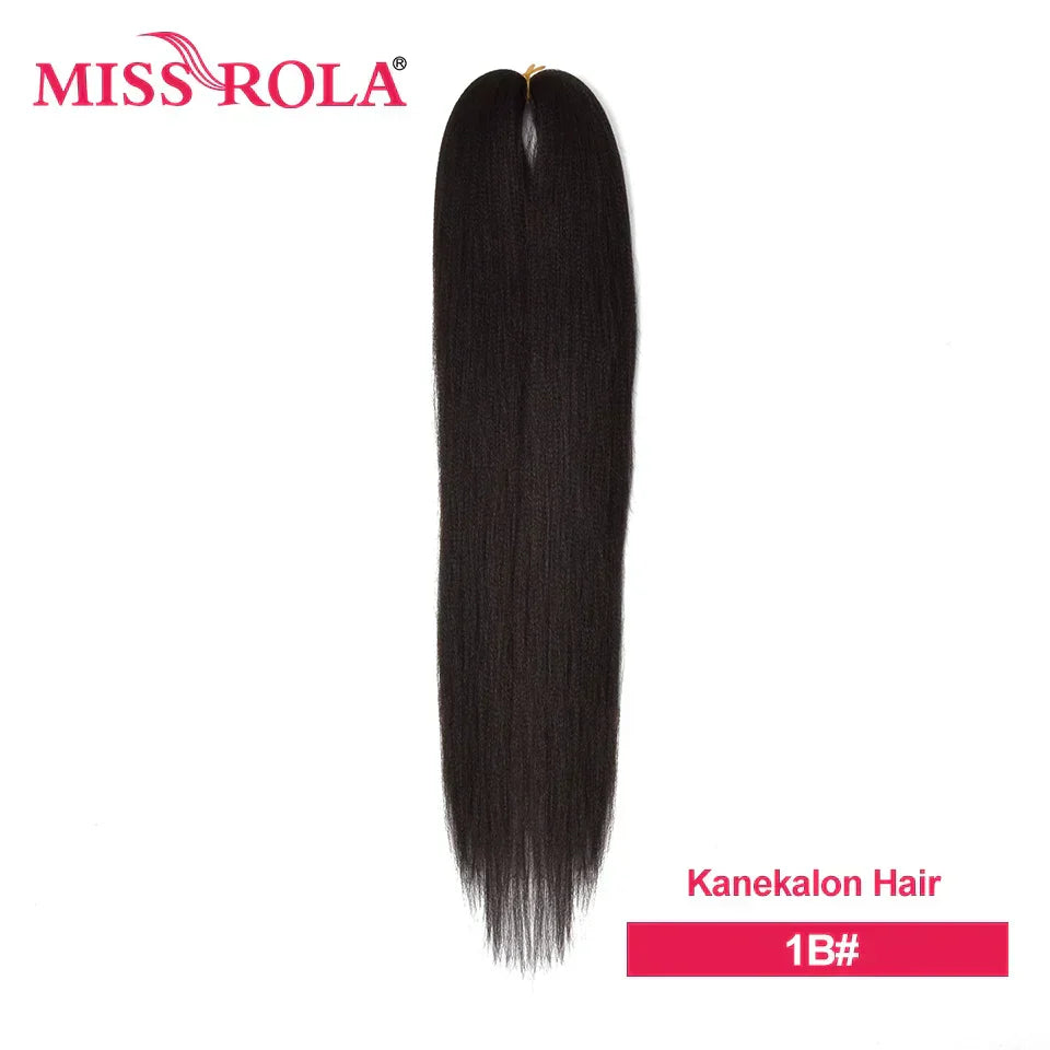 Miss Rola Synthetic Wholesale Bulk 6 Pieces 30Inch 28Inch 26Inch Pre Stretched Jumbo Braiding Hair Kanekalon EZ Twist Braid Hair