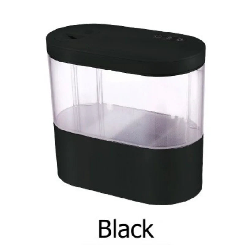 Desktop Creative Mini Aquarium Fish Tank with Biochemical Filtration System and LED Light Betta Fish Ecological Water Cycle