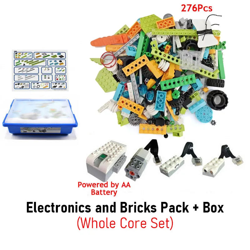 (Pack of 280) /Set EV3 STEM WeDo 2.0 Robotics Construction Set Building Blocks Compatible with 45300 Wedo 2.0 Educational DIY Toys