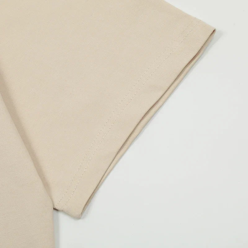 Summer 2024 Men Plain T-Shirt Streetwear 100 Cotton T Shirt Solid Color Harajuku Casual Tshirt Loose Short Sleeve Tops Tee Black