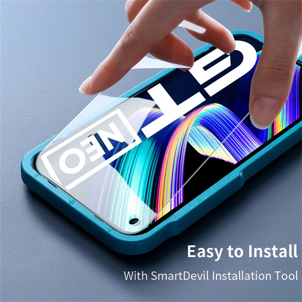 SmartDevil Tempered Glass for Realme GT 5 GT 3 Neo5 2 2T Screen Protector for Realme GT 5G 2 Pro Glass HD Anti Blue Light