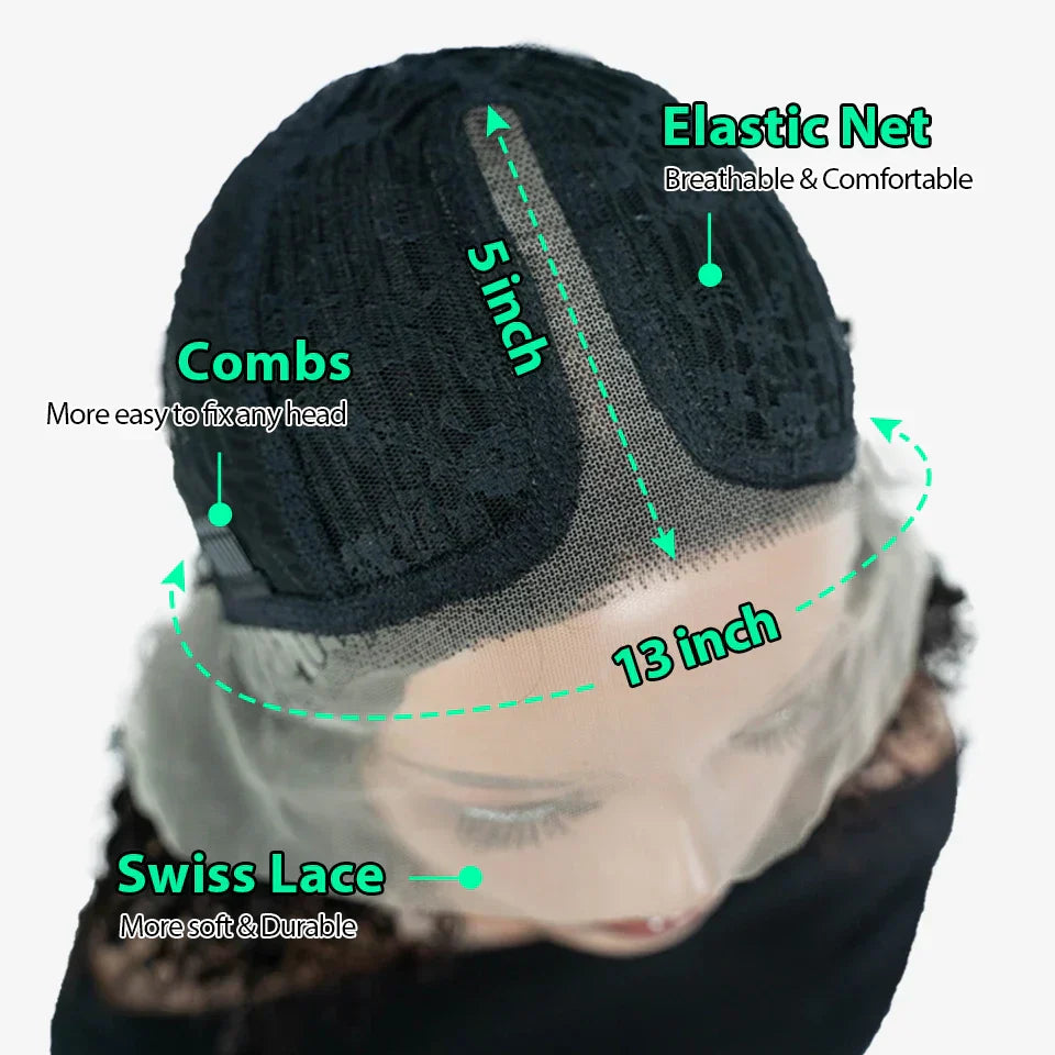 HD Transparent 13x4 Lace Front Human Hair Wigs 13x6 Pre Plucked Body Wave Lace Frontal Wig For Women 4x4 Bob T Part Closure Wig