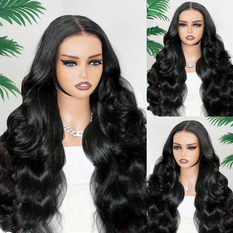 360 Body Wave Lace Front Human Hair Wig 13x6 Hd Lace Frontal Wig 40 inch Transparent 4x4 Glueless Preplucked Brazilian Hair Wigs