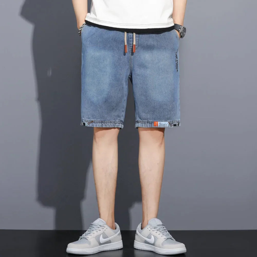 Y2k Mens Loose Baggy Denim Short Men Jeans Fashion Streetwear Hip Hop Long Capri Cargo Shorts Pocket Male pantalones cortos