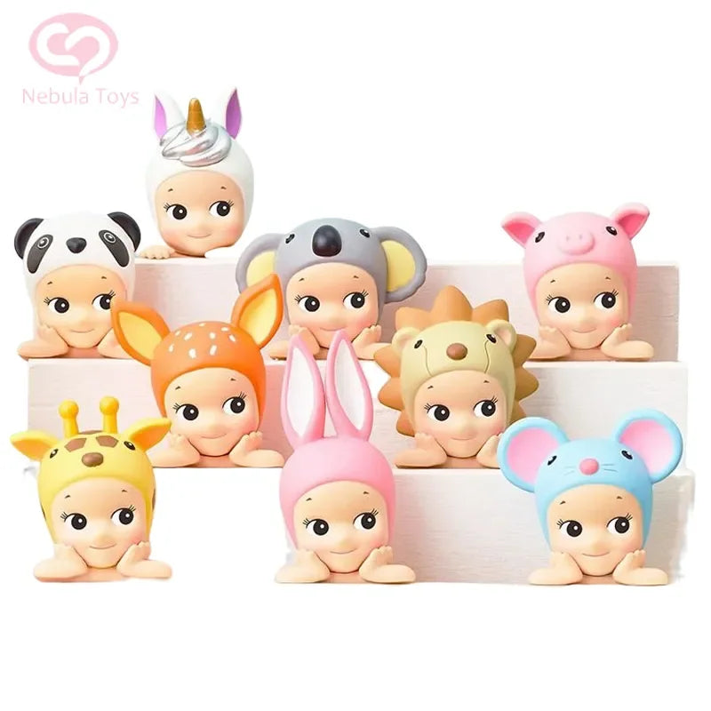 Sonny Angel Lying Down Blind Box Anime Figures Angel Series Kawaii Hippers Cartoon Surprise Box Guess Bag Mystery Box Kids Toys