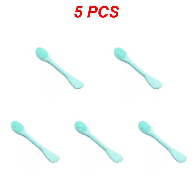 (Pack of 10) 1~ Soft Silicone Washing Brush Remover Face Exfoliating Pore Cleaner Brush Soft Nose Brush Pore Cleaner Skin Care Massager