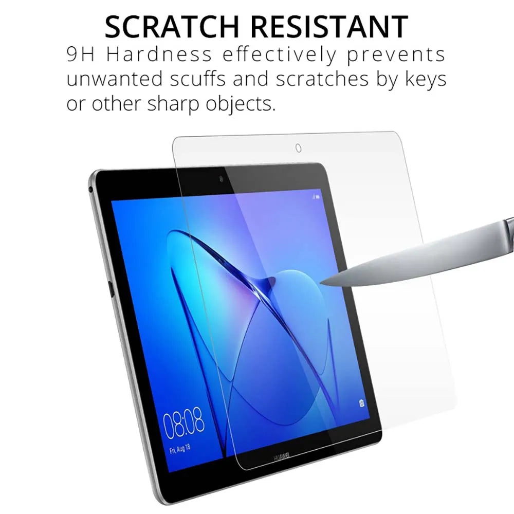 (Pack of 2) Tempered Glass Tablet Screen Protector for Huawei MediaPad 10.4 Pro 10.8 T3 T5 T8 T10 T10S M5 M6