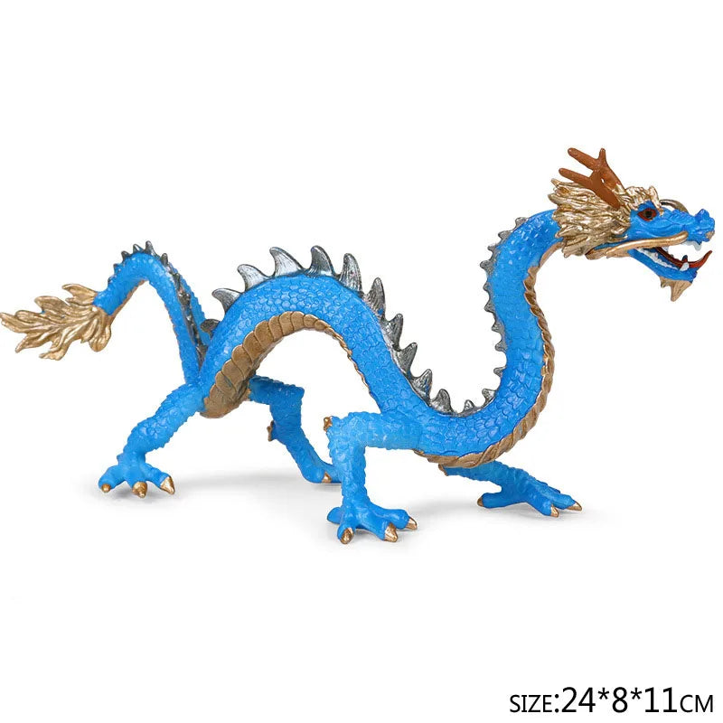 Simulation dragon figurines model Savage Flying Magic Dragon Dinosaur Cerberus Flaming Eagle Action Figure Kids Collection Toys
