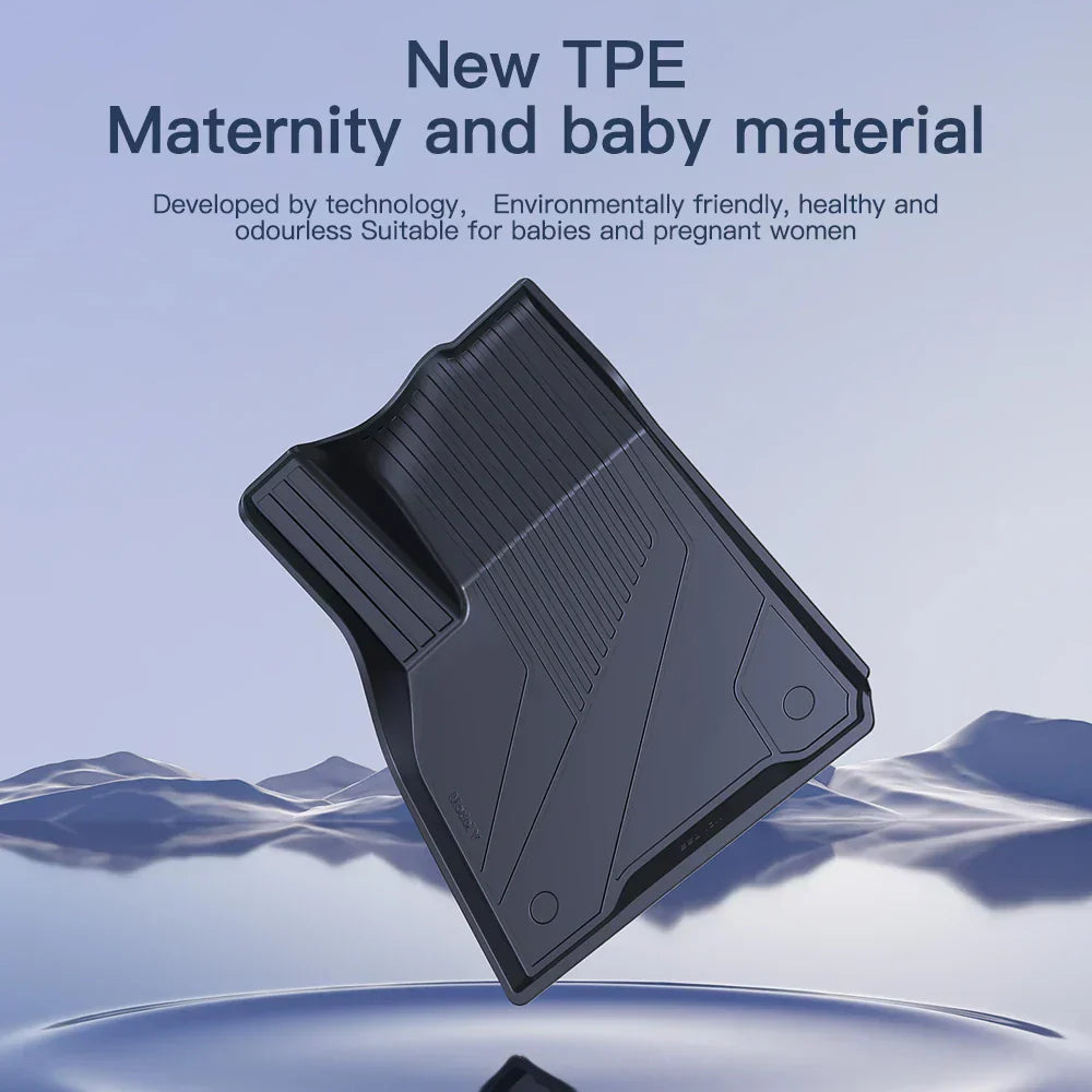 YZ For Tesla Floor Mats Model 3 Y 2021-2023 Car Four Seasons Waterproof Non-slip Floor Mat NEW TPE Special Car Accessories