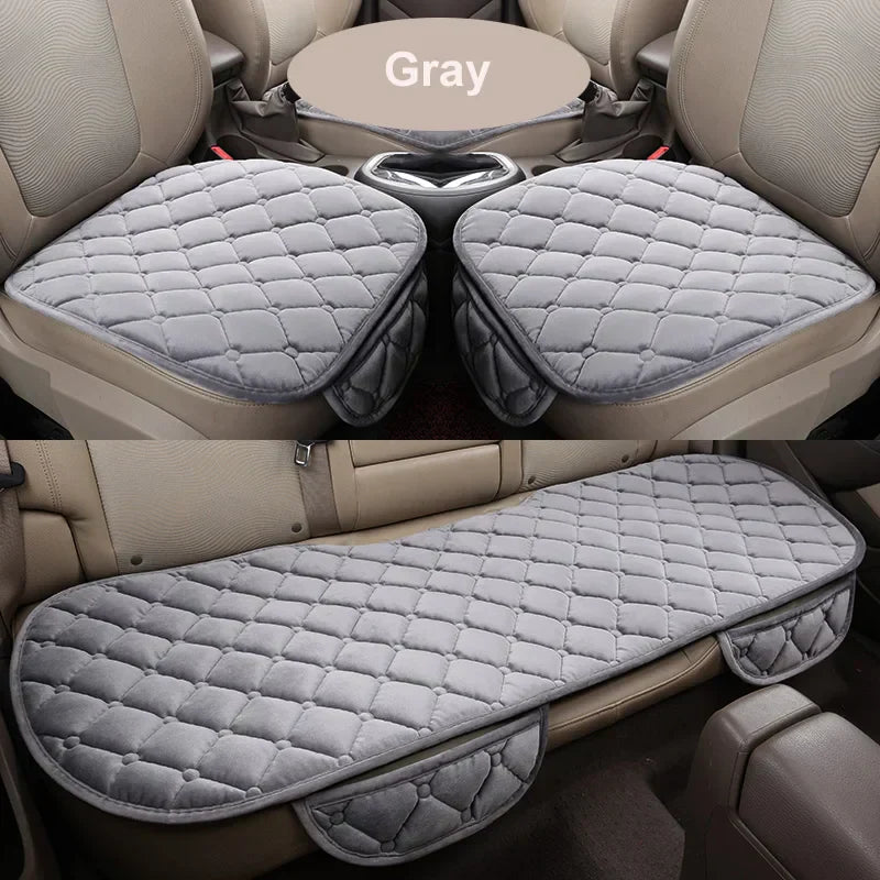 Winter Car Seat Cover Universal Front Rear Seat Pad Vehicle Auto Seat Cushion Car Seat Protector Seat Covers Pair of Covers