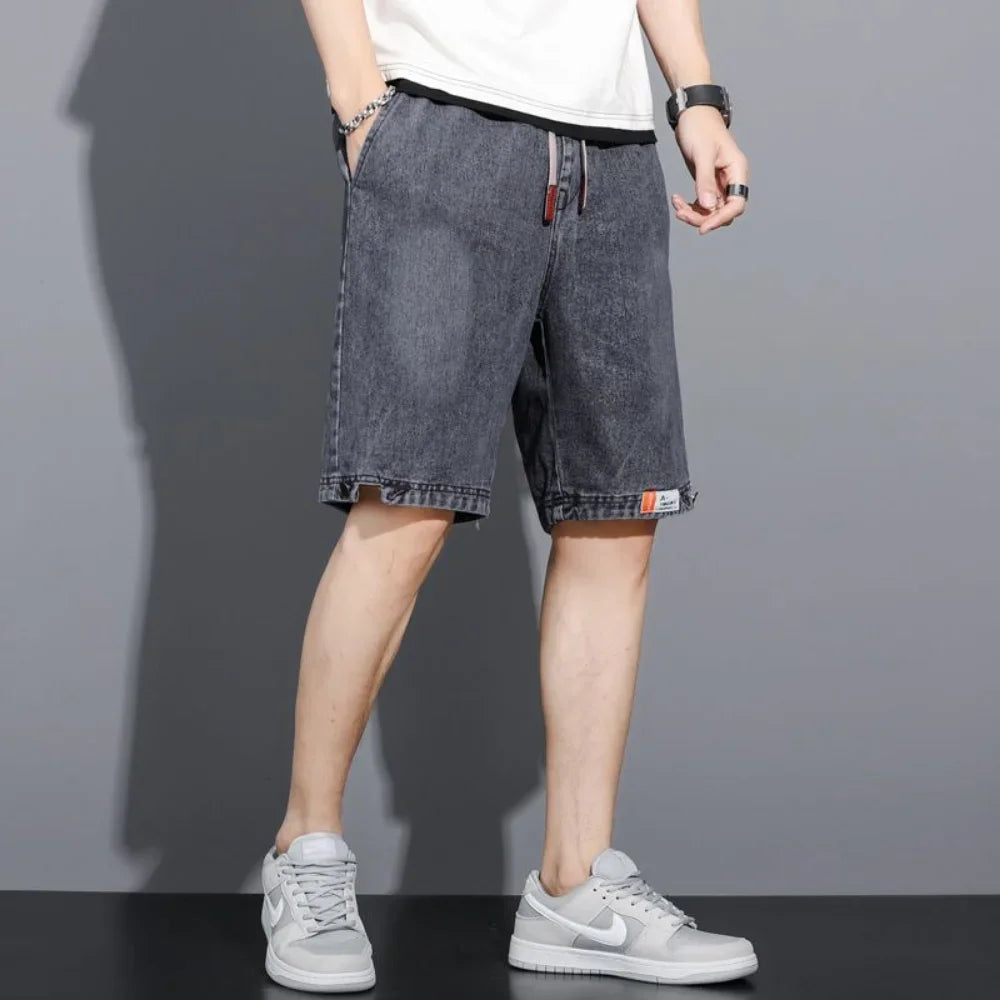 Y2k Mens Loose Baggy Denim Short Men Jeans Fashion Streetwear Hip Hop Long Capri Cargo Shorts Pocket Male pantalones cortos
