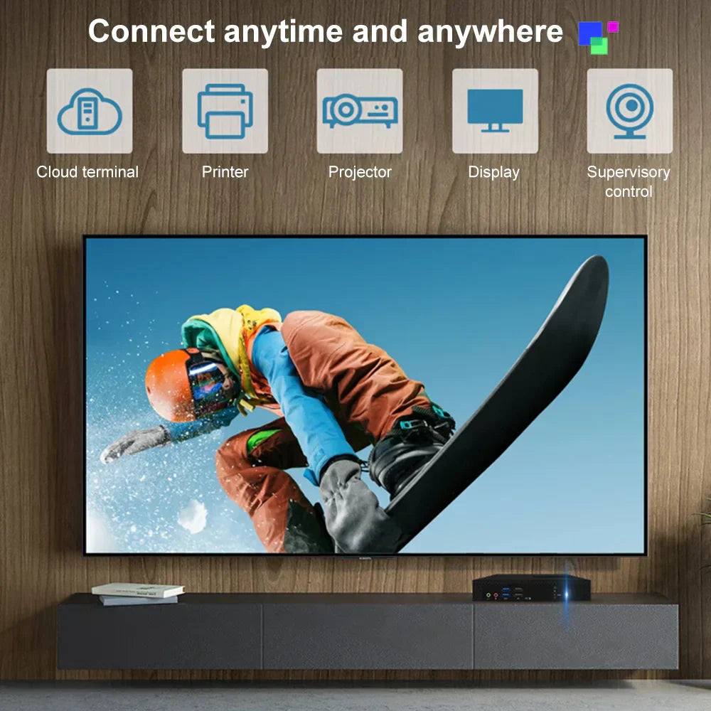 TexHoo Mini PC Computer Intel Core i7 i5 i3 Processador ITX Windows 10 Pro Thin Client Industry COM Bluetooth WIFI Brand New