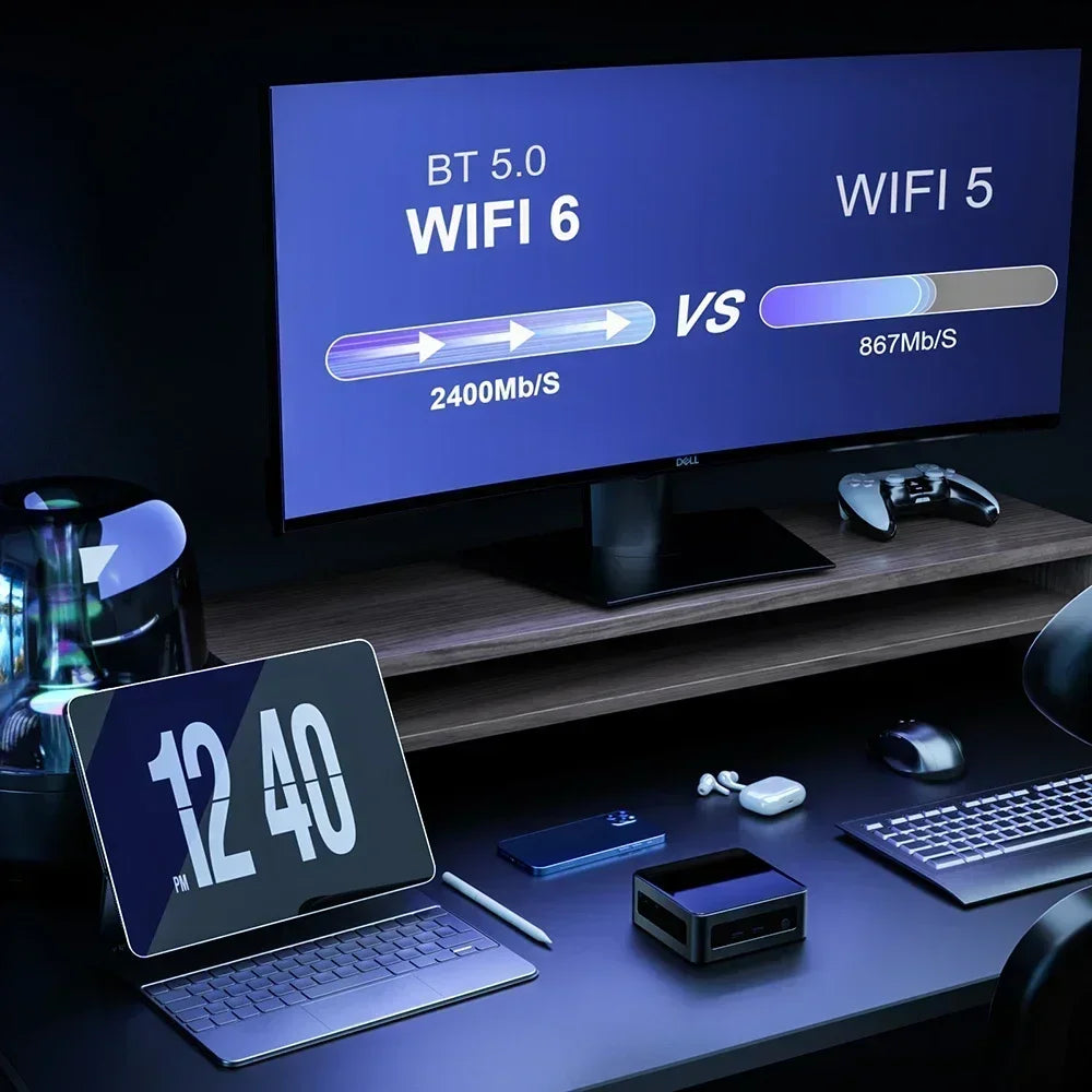 Chatreey Mini PC AN2 PRO Ryzen 5 5625U 6 cores Gaming Desktop Computer NVME SSD WIFI6 HDMI Windows 11 Pro