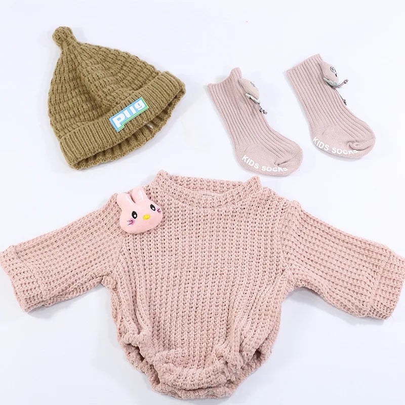 Doll Clothes for 55cm Dolls 22inch Doll's Clothing Sweater Dress Overall DIY Toy Dolls Outfit for Dolls Clothes Accessories