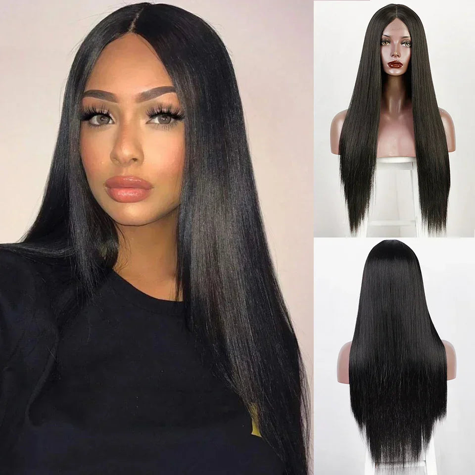 I's a wig Long Straight White Cosplay Wigs Synthetic Wigs for Women 60 613 Blonde Grey Pink Black Color for Daily Party Lolita