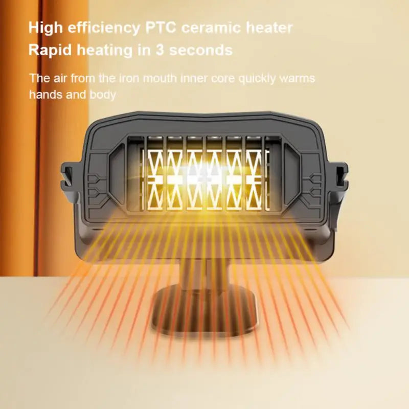 12V Car Heater Car Seat Cooling Fan Car Electrical Appliances Windshield Defogging Demister Defroster Portable Electric Dryer