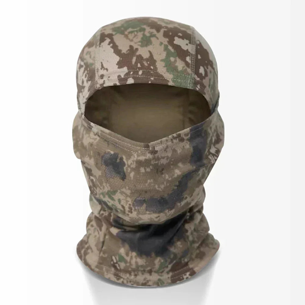Tactical Camouflage Balaclava Hat Motorcycle Face Mask Lycra Moto Biker Wind Cap Mask Stopper Windproof Bicycle Cycling Headgear