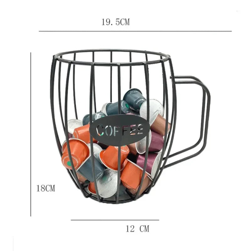 Desktop Coffee Capsule Holder for Nespresso Accesorios Durability Coffee Pods Organizer for Home Kitchen Bar Coffeeware Teaware