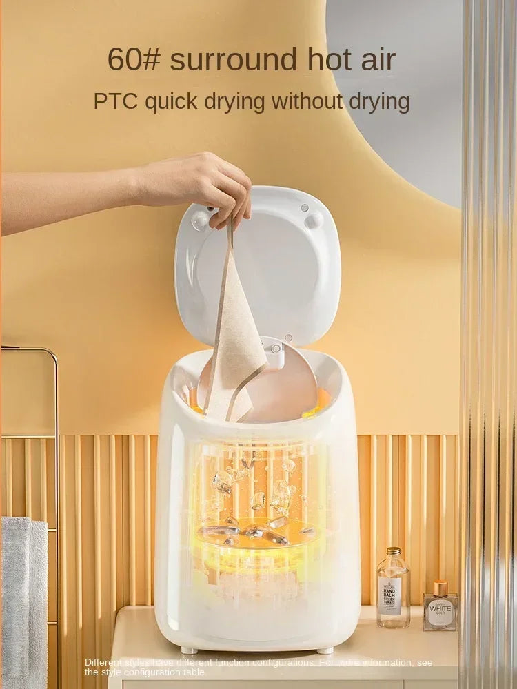 Fully automatic washing machine mini washing and drying all-in-one underwear washing machine small sock drying artifact 220V