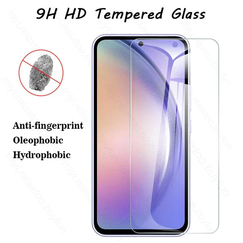 (Pack of 5) tempered glass screen protector film for samsung galaxy a14 a24 a34 a54 5g protective glass samung a04 a04s a04e a 54 34 14