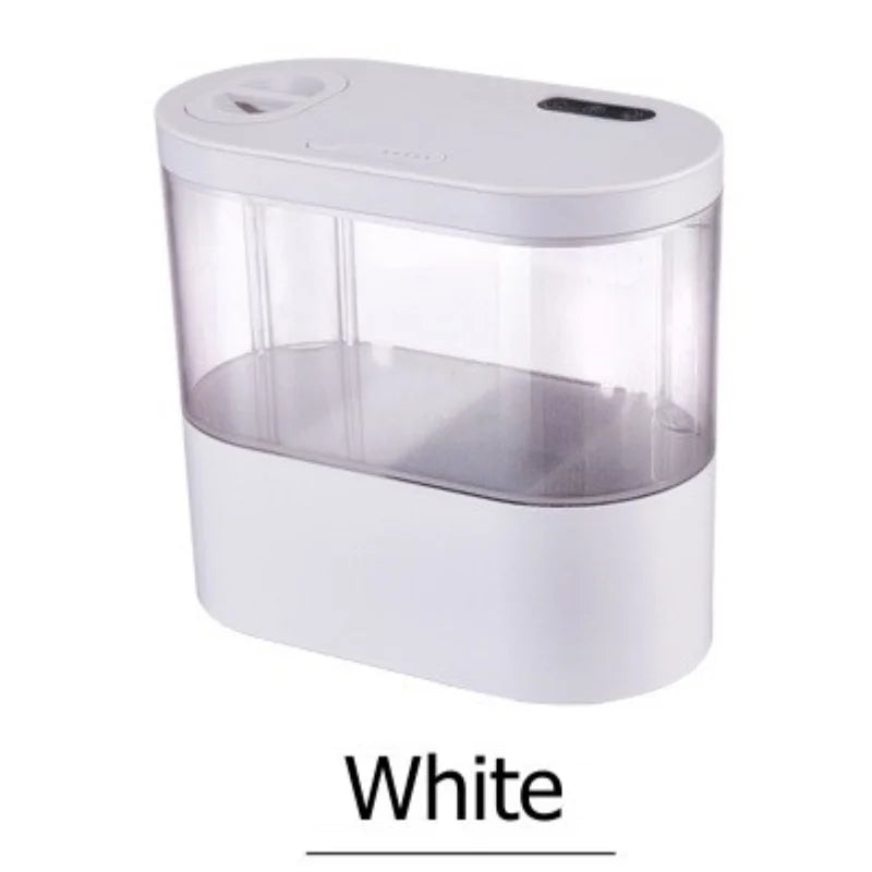 Desktop Creative Mini Aquarium Fish Tank with Biochemical Filtration System and LED Light Betta Fish Ecological Water Cycle