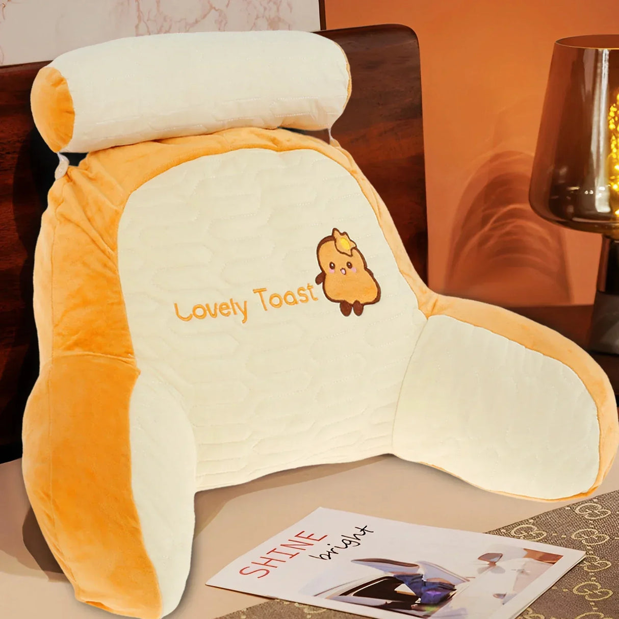 All Season Reading Pillow Comfortable Soft Detachable Lumbar Support Cushions Office Sofa for Chair Bed Backrest with Headrest