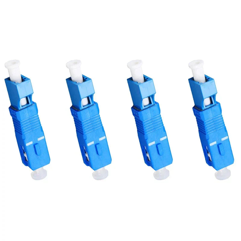 4X Optical Equipment Tool LC Female To SC Male Hybrid Flange Singlemode 9/125 SM Optical Fiber Adapter Connector