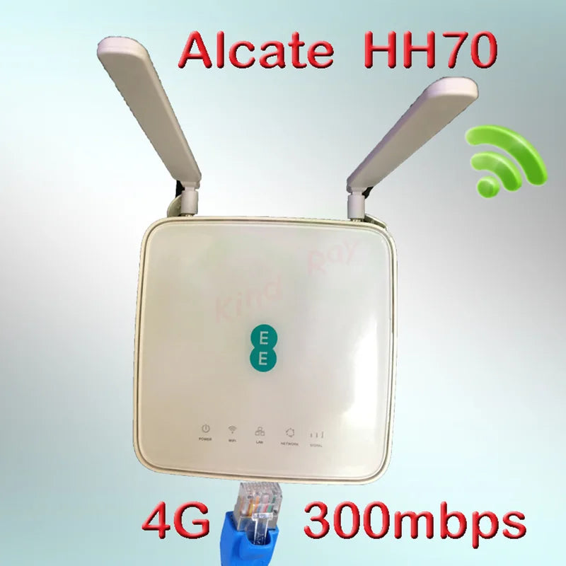 Unlocked Alcatel HH70vb EE 4G 300mbps LTE Cat7 Alcatel LinkHub HH70 cpe AC wifi home hub router 4g rj45 mobile 4g wifi router