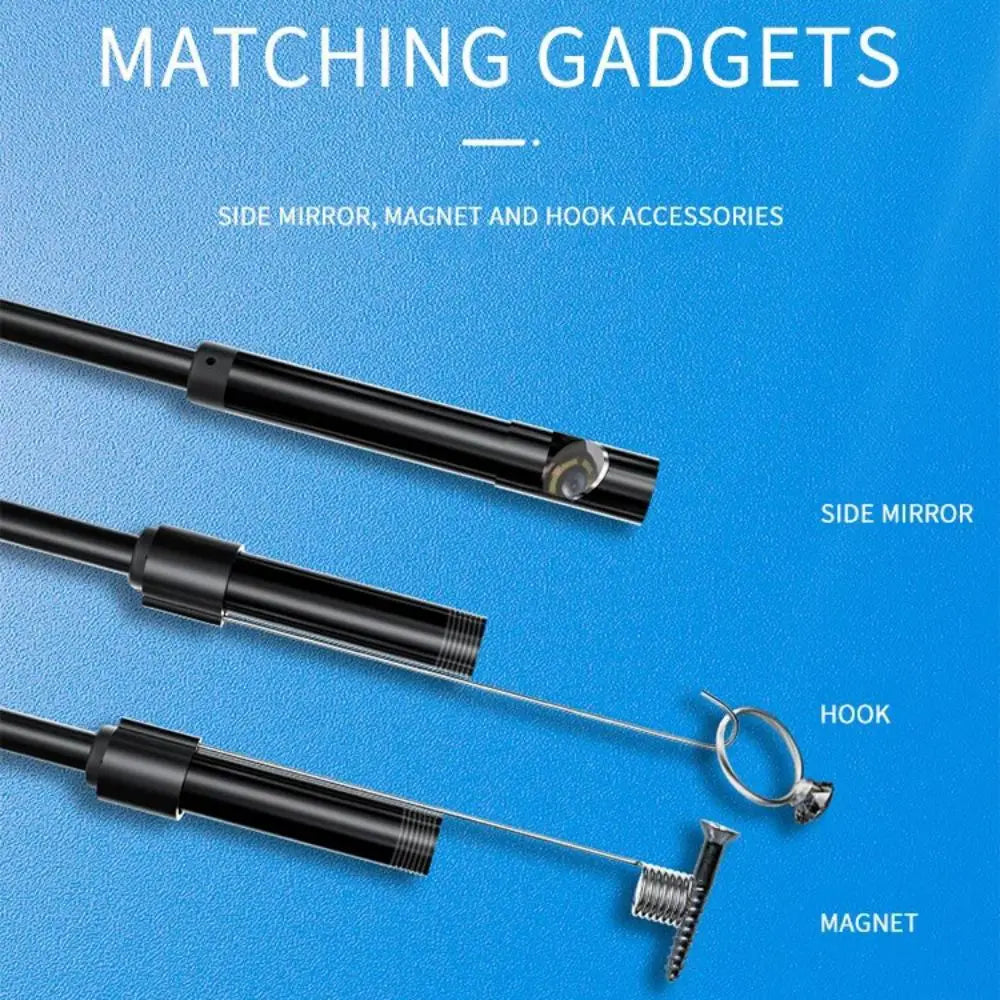 TYPE C USB Mini Endoscope Camera 5.5mm 2m 1m 1.5m Flexible Snake Borescope Inspection Camera for Android Smartphone PC