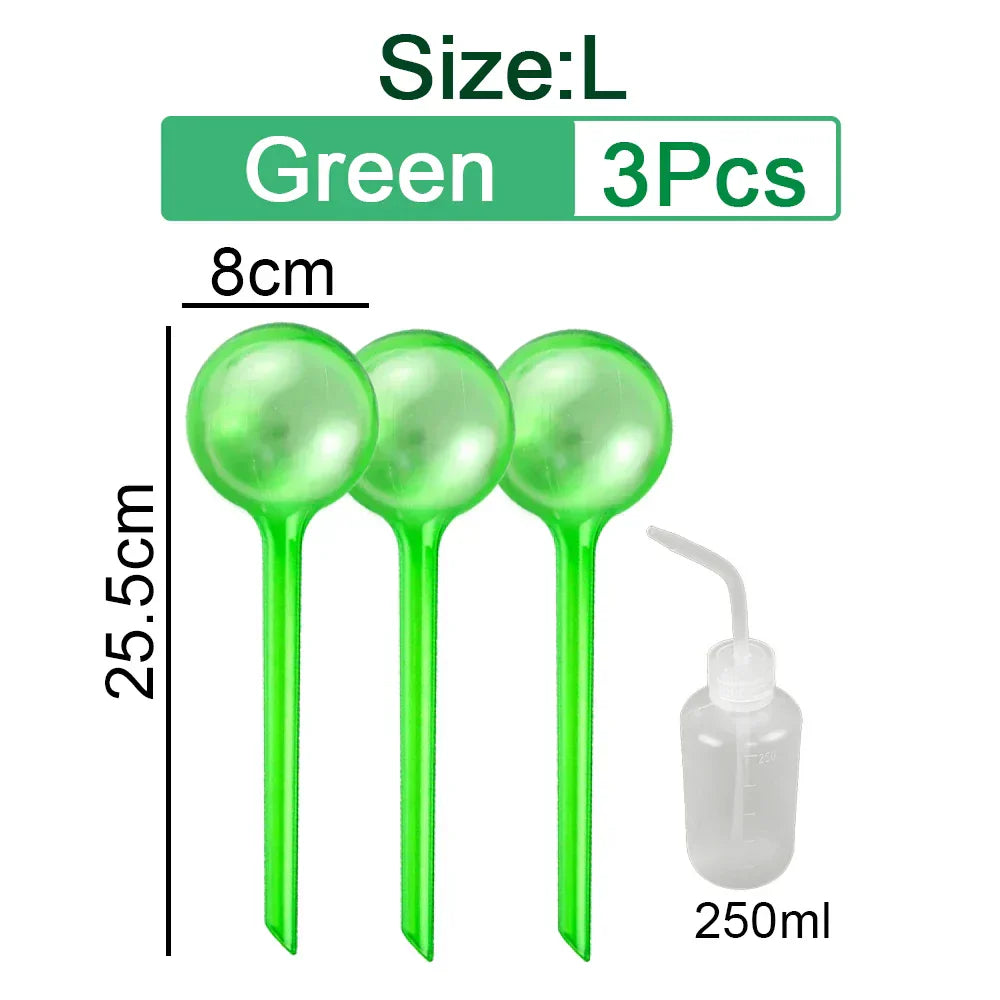 (Pack of 10) 3/6/ Automatic Plant Watering Bulbs Self Watering Globe Balls Water Device Drip Irrigation System for Garden Flower Plants