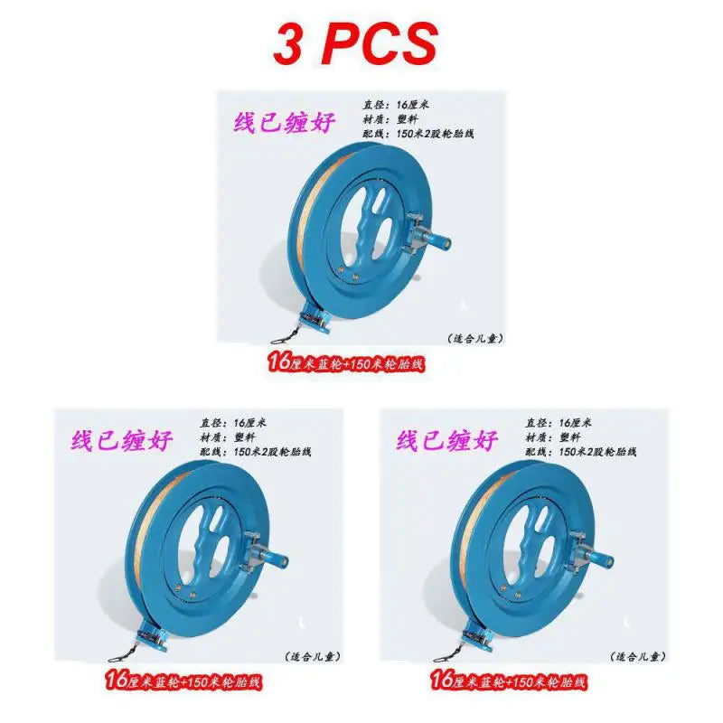 (Pack of 5) 1~ 16cm Kite Reel ABS Plastic Blue Kite Reel Grip Machine Kites & Accessories Pizies Single Unisex Diamond Winder Flying