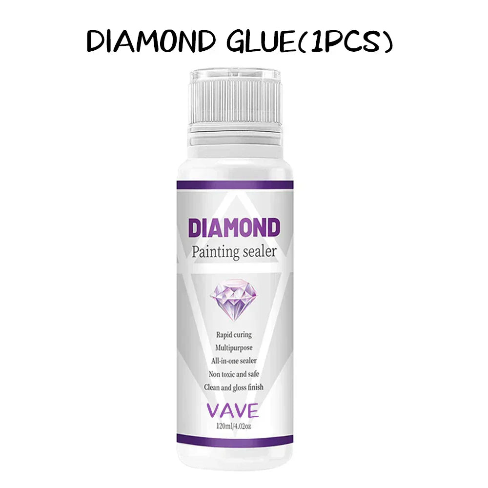 5d Diamond Painting Art Glue Permanent Hold Shine Effect Puzzle Sealer Sticky Diamond Embroidery Mosaic Glue Gel Accessories